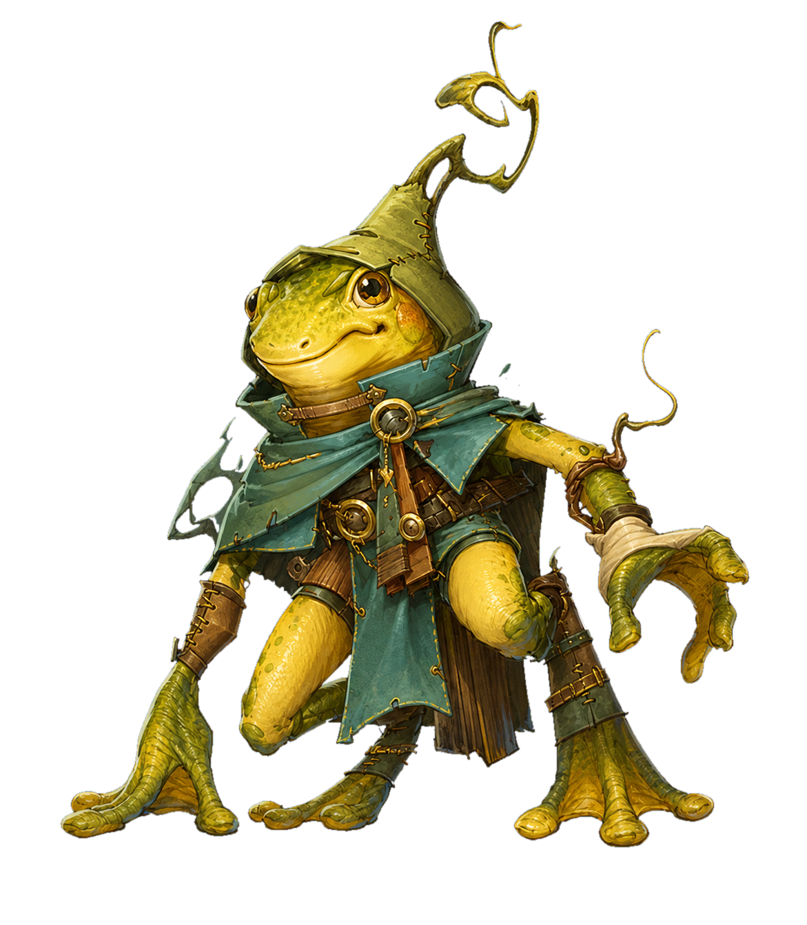 Barnacle, an Underborne Ribbet Rogue prepared character for The Goldspire Messengers.