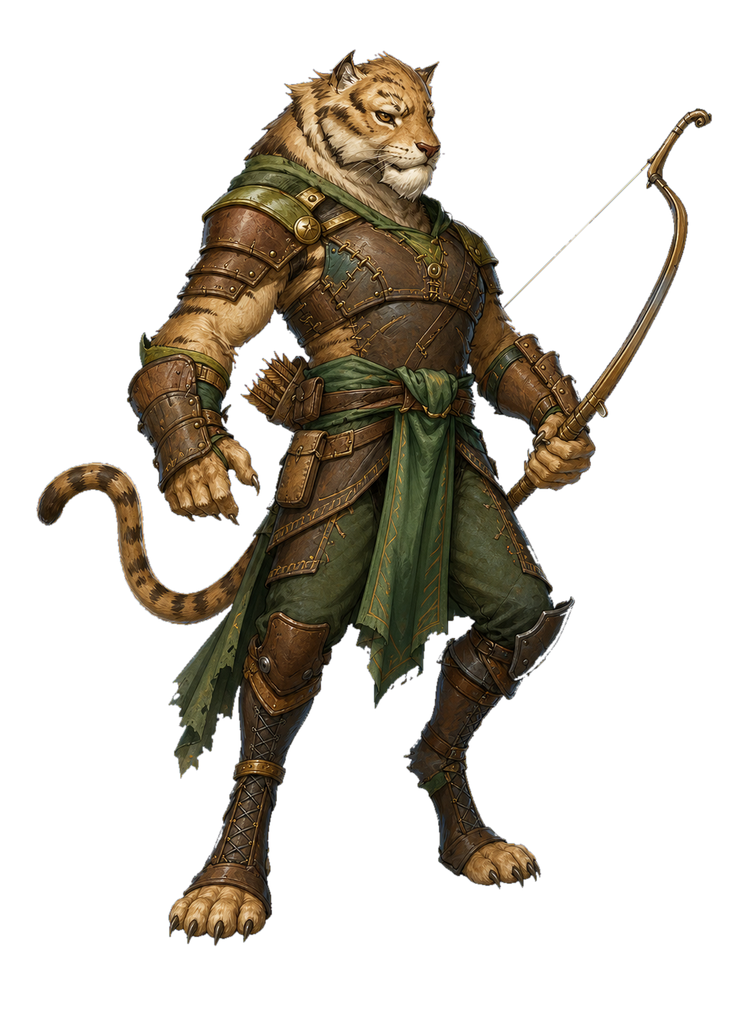 Varian Soto, a Wildborne Katari Ranger prepared character for The Goldspire Messengers.