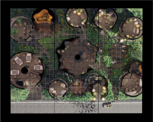 A compact Haven area map used as a prepared Echoes of Stargate table reference.