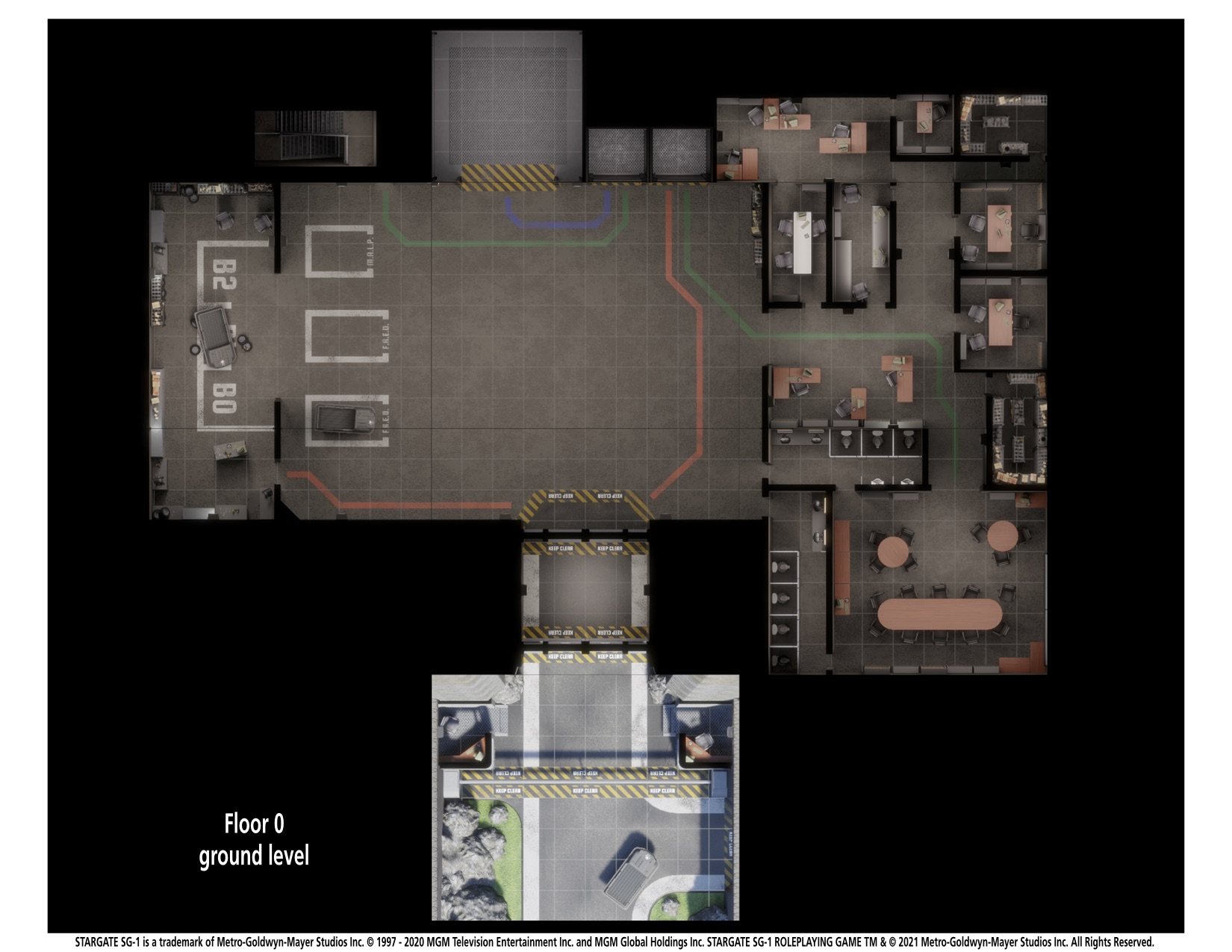 A prepared Phoenix Site overview mission map from the Echoes of Stargate campaign.