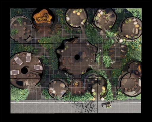 A compact Haven area map used as a prepared Echoes of Stargate table reference.
