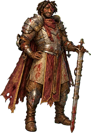 Garrick Reed, a human warrior.
