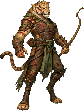 Varian Soto, a feline forest scout.