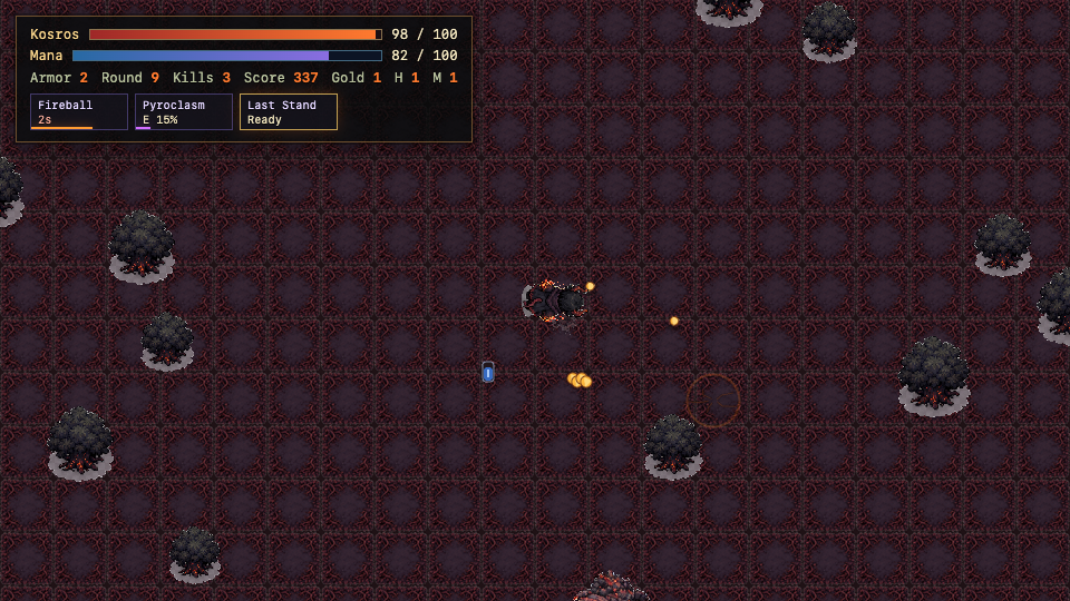 Original Stage 3 corruption capture. The changed world treatment is visible; the run state differs from the earlier image.
